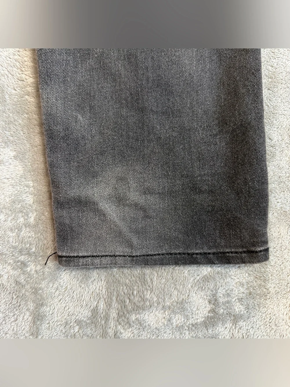 Flying Machine Men's Black Gray Slim Straight Jeans 34x32 Stretch Denim